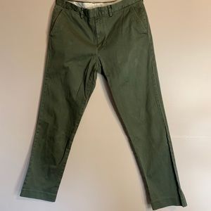 Men's Green J.Crew Stretch Chinos